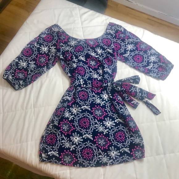 Halo Blue and Pink Circle Dress - Picture 4 of 7